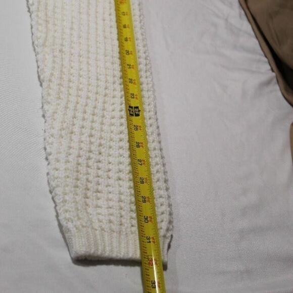 Aeropostale Women's XXL White Loose Knit Cropped Sweater Long Sleeve - NWT - Picture 10 of 10